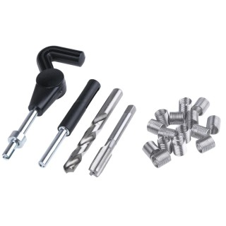 Recoil 18 piece Thread Repair Kit 34068 with 3/8 In UNF Inserts, Magnetic Tang Break Tool, Combo Tap and Drill
