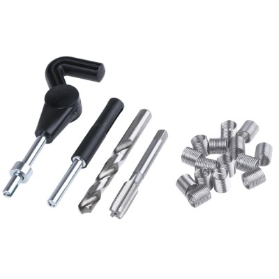 Recoil 18 piece Thread Repair Kit 34068 with 3/8 In UNF Inserts, Magnetic Tang Break Tool, Combo Tap and Drill
