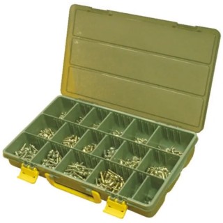 Yahata Neji Steel Screw/Bolt Kit with Chrome Finish, Pan Head, Length 4-20mm, 1800 Pieces P-3 3MC M2/M2.6/M3 KIT
