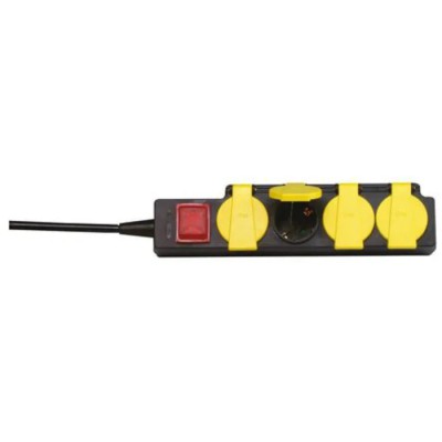 Kopp 1.4 m 4 Socket Type F German Schuko Extension Socket Lead Kit IP44 223012002
