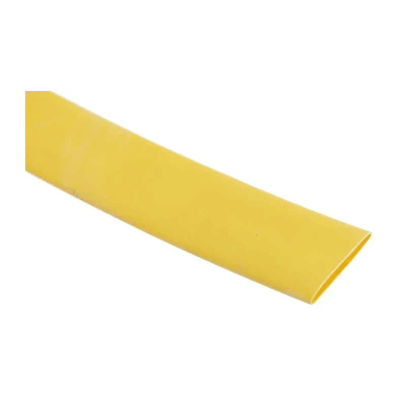RS PRO Polyolefin Yellow Heat Shrink Tubing 9.5 mm Sleeve Diameter x 6 m Length 2:1 Shrink Ratio 700-4719