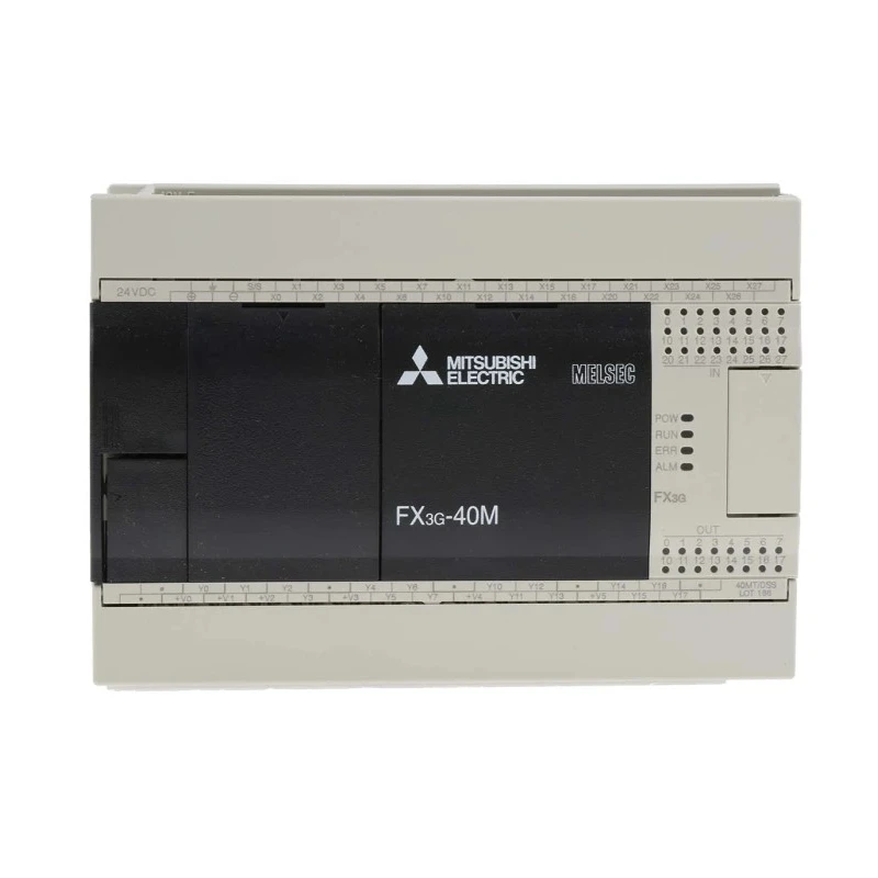 RS PRO FX3G Series Logic Module, 24-Input Sink Input, 16 Transistor Outputs, 12-24V DC, Ladder Logic FX3G-40MT-DSS