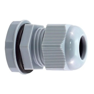 RS PRO Metric Thread Series Grey Polyamide 66 Cable Gland, Thread, 22 mm Min. to 32 mm Max. Cable Diameter, IP68 Rated PG36