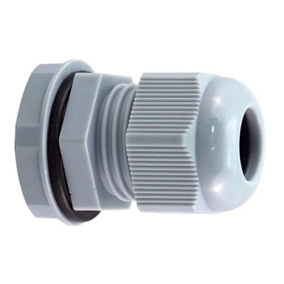 RS PRO Metric Thread Series Grey Polyamide 66 Cable Gland, Thread, 22 mm Min. to 32 mm Max. Cable Diameter, IP68 Rated PG36