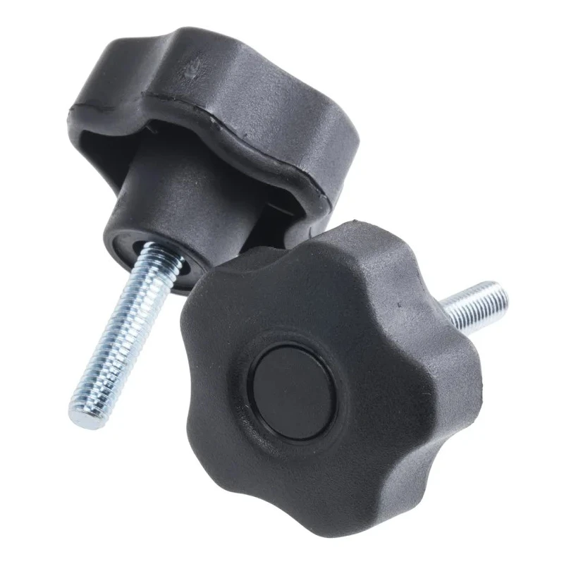 RS PRO Black Polypropylene Multiple Lobes Clamping Knob M6 Threaded Stud 702-7572