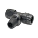 Transair Pneumatic Reducing Tee 16 bar Pressure Treated Aluminium 6604 50 40