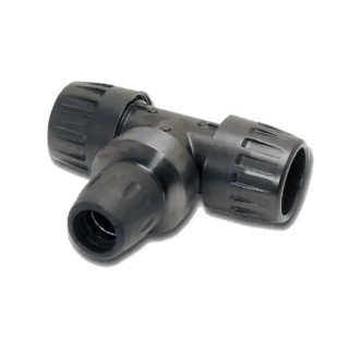 Transair Pneumatic Reducing Tee 16 bar Pressure Treated Aluminium 6604 50 40