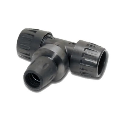 Transair Pneumatic Reducing Tee 16 bar Pressure Treated Aluminium 6604 50 40