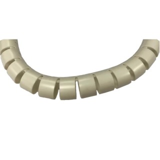 RS PRO White Polypropylene Spiral Cable Wrap 15 mm Internal Diameter 16 mm Maximum Cable Diameter 0.8 mm Wall 214-4061