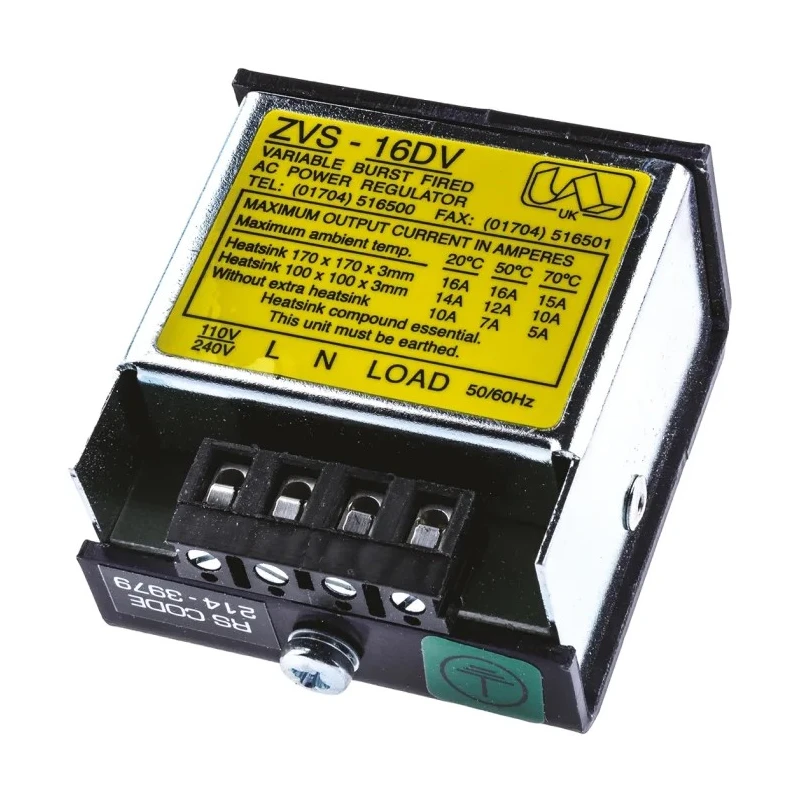 United Automation Variable AC Voltage Regulator 600 V, 16 A, 200 A Surge Current ZVS-16DV
