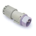RS PRO Purple Cable Mount 2P Straight Industrial Power Connector 16A 20, 25V IP44 IP44