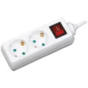 RS PRO Extension Lead 10 m 2 Socket Type F German Schuko 250 V AC Switchable IP20 705-6628