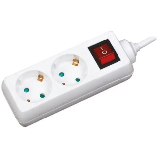 RS PRO Extension Lead 10 m 2 Socket Type F German Schuko 250 V AC Switchable IP20 705-6628