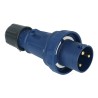 RS PRO Industrial Power Connector Cable Mount Straight Blue 63A 200V 250V IP67 IP67