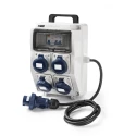 RS PRO Industrial Power Connector 16A 230V IP65 Grey 3P (2P+T) IP65