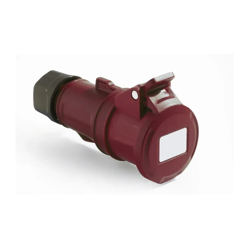 RS PRO Industrial Power Connector Rated At 16A 415V IP44 Red Cable Mount 3P+N+PE IP44