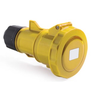 RS PRO Industrial Power Connector 2P+T, Rated 16A 130V, IP66/IP67 Yellow Cable Mount 214-4194