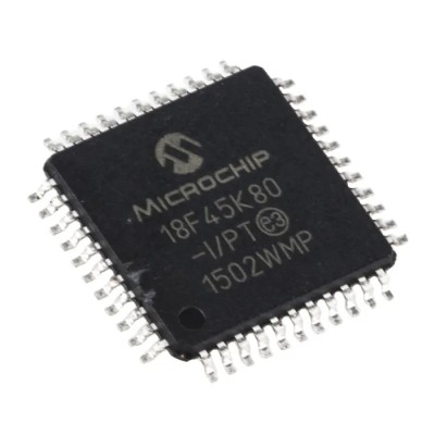 Microchip 8-bit PIC18F Microcontroller 64 MHz 32kB FLASH 44-Pin TQFP PIC18F45K80-I/PT