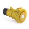 RS PRO Industrial Power Connector 2P+T 32A 130V IP67 Yellow Cable Mount IP67