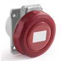 RS PRO Industrial Power Connector Panel Mount 16A 415V 3P+N+PE IP67 Red IP67