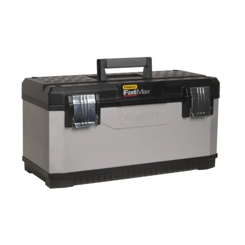 Stanley Plastic Tool Box, Durable Heavy-Duty Storage with Latch Lock, 510mm x 290mm x 293mm, Model 1-95-615