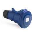 RS PRO Industrial Power Connector 32A 250V IP67 Blue Cable Mount 2P+T IP67