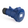 RS PRO Industrial Power Connector 32A 250V IP67 Blue Cable Mount 2P+T IP67