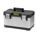 Stanley Plastic Tool Box, Durable Heavy-Duty Storage with Latch Lock, 510mm x 290mm x 293mm, Model 1-95-615