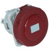 RS PRO Industrial Power Connector 5P, Panel Mount, Rated 63A 415V, IP67 Red IP67