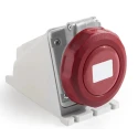 RS PRO Industrial Power Connector 3P+N+PE, Rated 16A, 415V, IP67 Red, Wall Mount Screw Terminal IP67