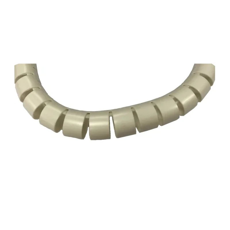 RS PRO Spiral Cable Wrap White Polypropylene 25 mm Nominal Diameter 27 mm Max Bundle Diameter 1.3 mm Wall Thickness 214-4063