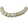 RS PRO Spiral Cable Wrap White Polypropylene 25 mm Nominal Diameter 27 mm Max Bundle Diameter 1.3 mm Wall Thickness 214-4063