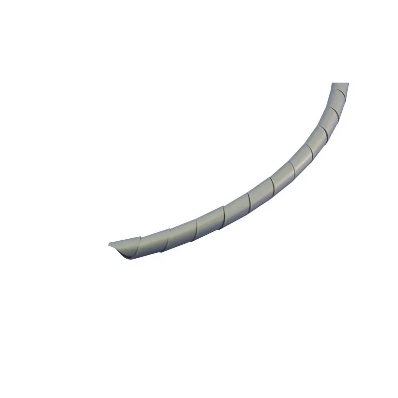RS PRO Grey Polyethylene Spiral Cable Wrap 9 mm to 32 mm Diameter, 0.85 mm Wall Thickness, 30.5 m Length 214-4068