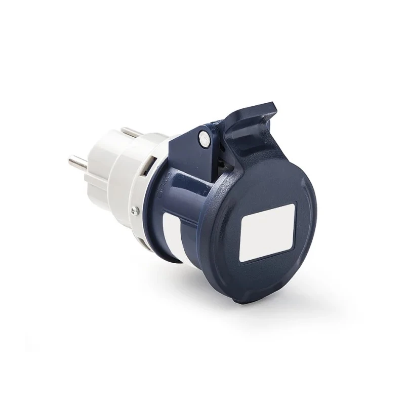 RS PRO Industrial Power Connector Adapter Blue IP20 16A 230V Straight IP20