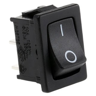 TE Connectivity SPST, On-Off On-Off Rocker Switch Panel, Black Polyamide 66 Housing, 16A, IP66 PRASA1-16F-BB0BW
