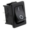TE Connectivity SPST, On-Off On-Off Rocker Switch Panel, Black Polyamide 66 Housing, 16A, IP66 PRASA1-16F-BB0BW