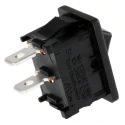 TE Connectivity SPST, On-Off On-Off Rocker Switch Panel, Black Polyamide 66 Housing, 16A, IP66 PRASA1-16F-BB0BW