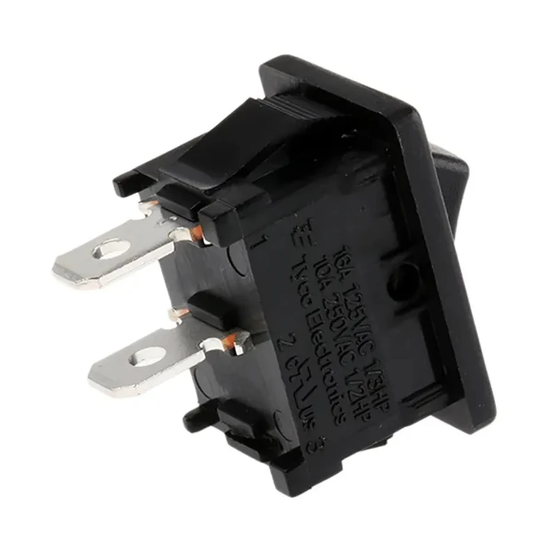 TE Connectivity SPST, On-Off On-Off Rocker Switch Panel, Black Polyamide 66 Housing, 16A, IP66 PRASA1-16F-BB0BW