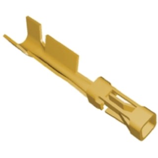 TE Connectivity AMPMODU Mod IV Series Female Crimp Terminal 3A 24-20 AWG Gold Plated Phosphor Bronze Contacts 2-167301-4