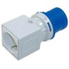 RS PRO Industrial Power Connector Adapter Rated At 16A 230V IP20 Blue Cable Mount 2P+T IP20