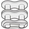 Renold Roller Chain Link Riveted ANSI ISO 606 European Standard 16B2S26