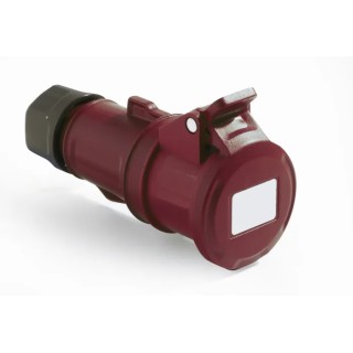 RS PRO Industrial Power Connector Rated at 16A 415V, IP54 Red Cable Mount 3P+T IP54