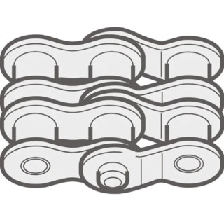 Renold Roller Chain Link Riveted Pin Type ISO 606 ANSI BS Standards 12B2S30