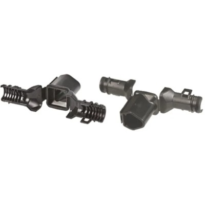Deutsch DT 3-way Automotive Connector Backshell Black PA 6.6 IP40, Operating Temperature -40 to 1250 °C 1011-261-0305