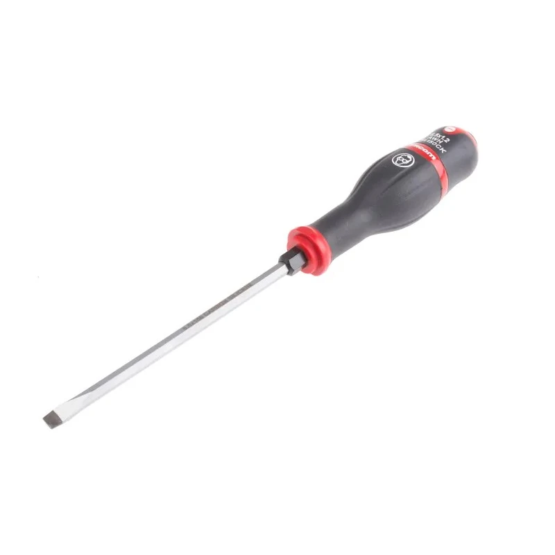 Facom Standard Insulated Slotted Screwdriver 6.5 mm Tip, 150 mm Blade ATWH6.5X150CK