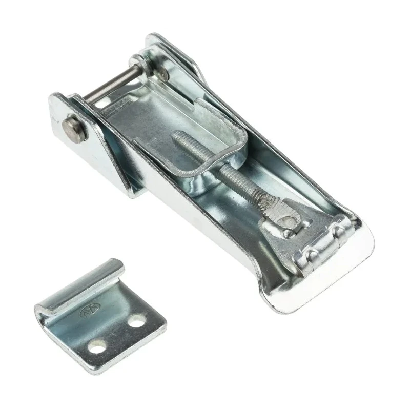 RS PRO Zinc Plated Steel Adjustable Toggle Draw Latch 121 mm Length 42 mm Width Model 726-4150