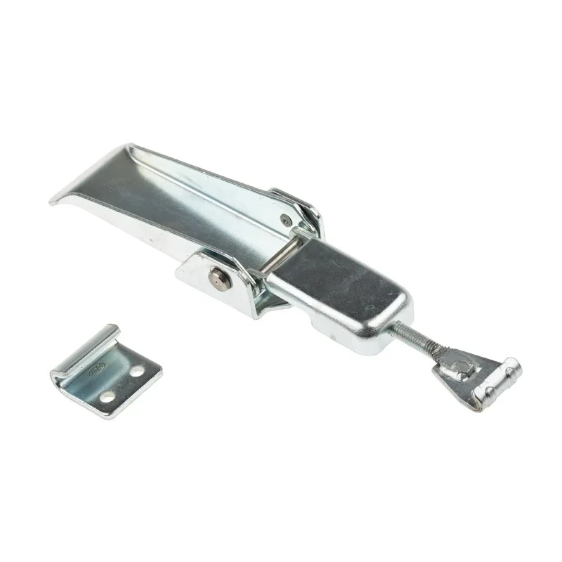 RS PRO Zinc Plated Steel Adjustable Toggle Draw Latch 121 mm Length 42 mm Width Model 726-4150