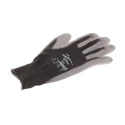 Ansell HyFlex 11-601 Black Nylon Work Gloves Size 10 Polyurethane Coating 11601100