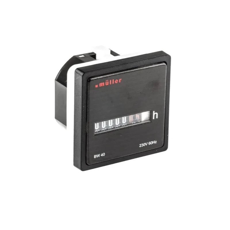 Muller 6 Digit Motor-Driven Hour Meter Counter, Panel Mount, 230VAC BW40