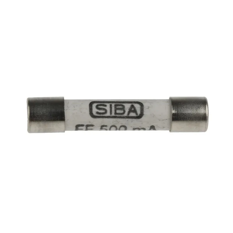 SIBA 500mA FF Ceramic Cartridge Fuse 6.3 x 32 mm, 1.1 kV AC, Fast Acting GZ Series 70-172-40/0.5A